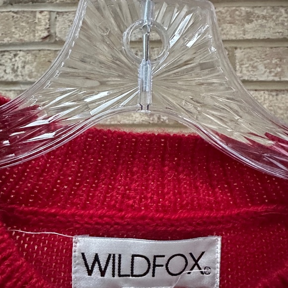 NEW Wildfox Merry Red Yarn Knit Sweater - Women's Small - Picture 2 of 6